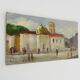 Oil on wood by Riccardo Capone Church 50s 60s