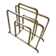 Designer brass magazine rack