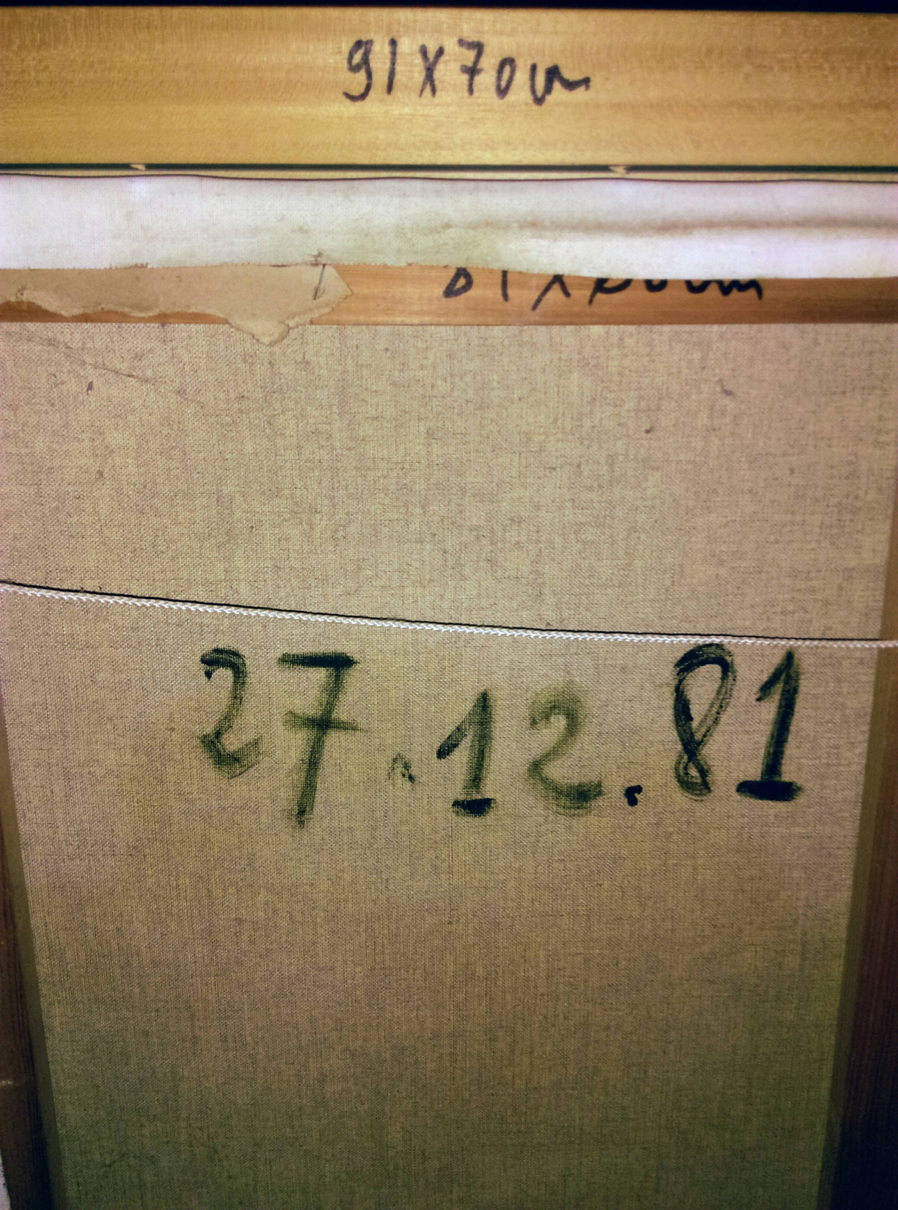 Oil on canvas signed (hardy)