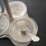 Salt, poivier, mustard with spoons