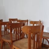 Set of 10 baumann bistro chairs