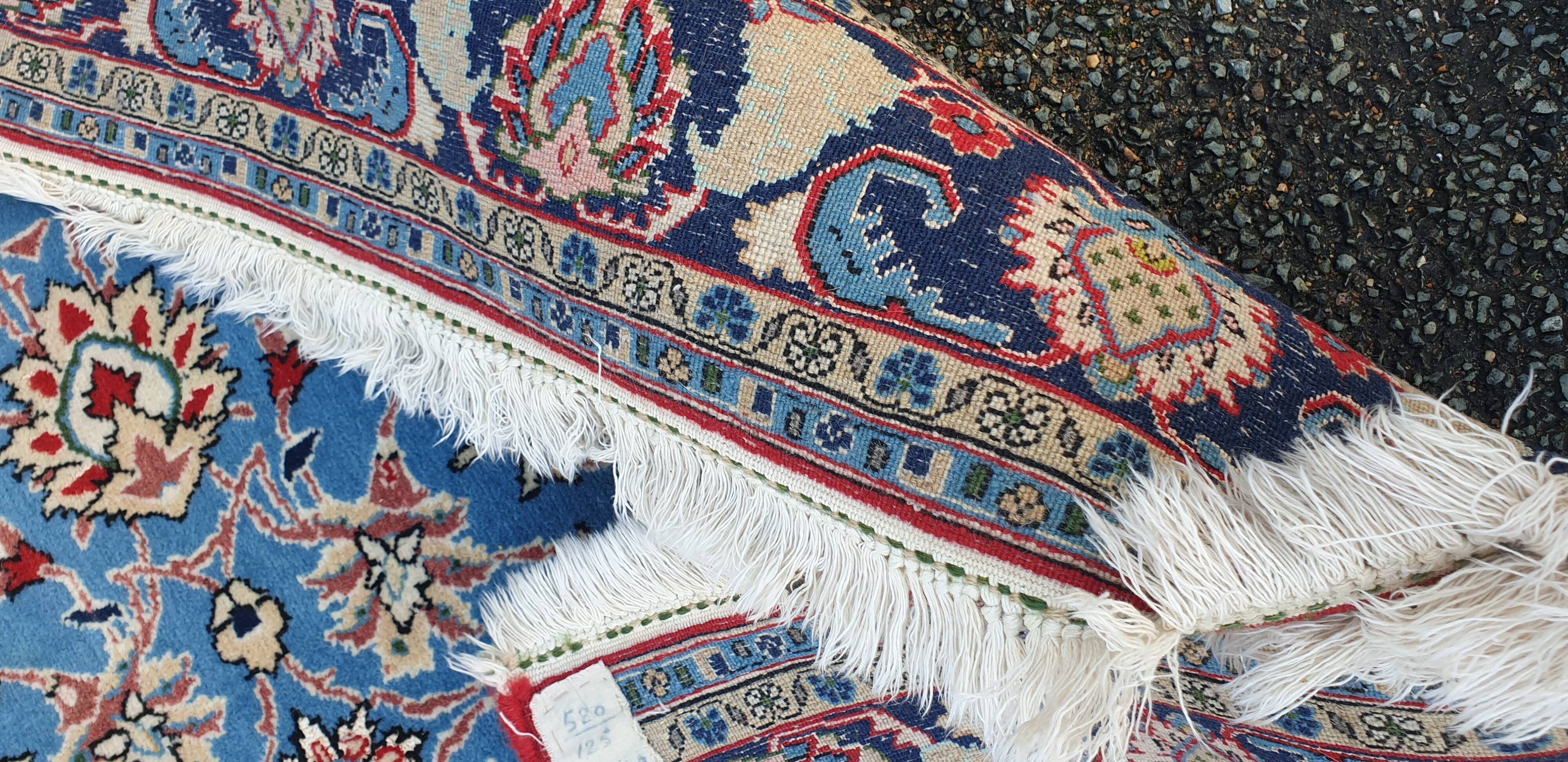 Royal blue oriental rug