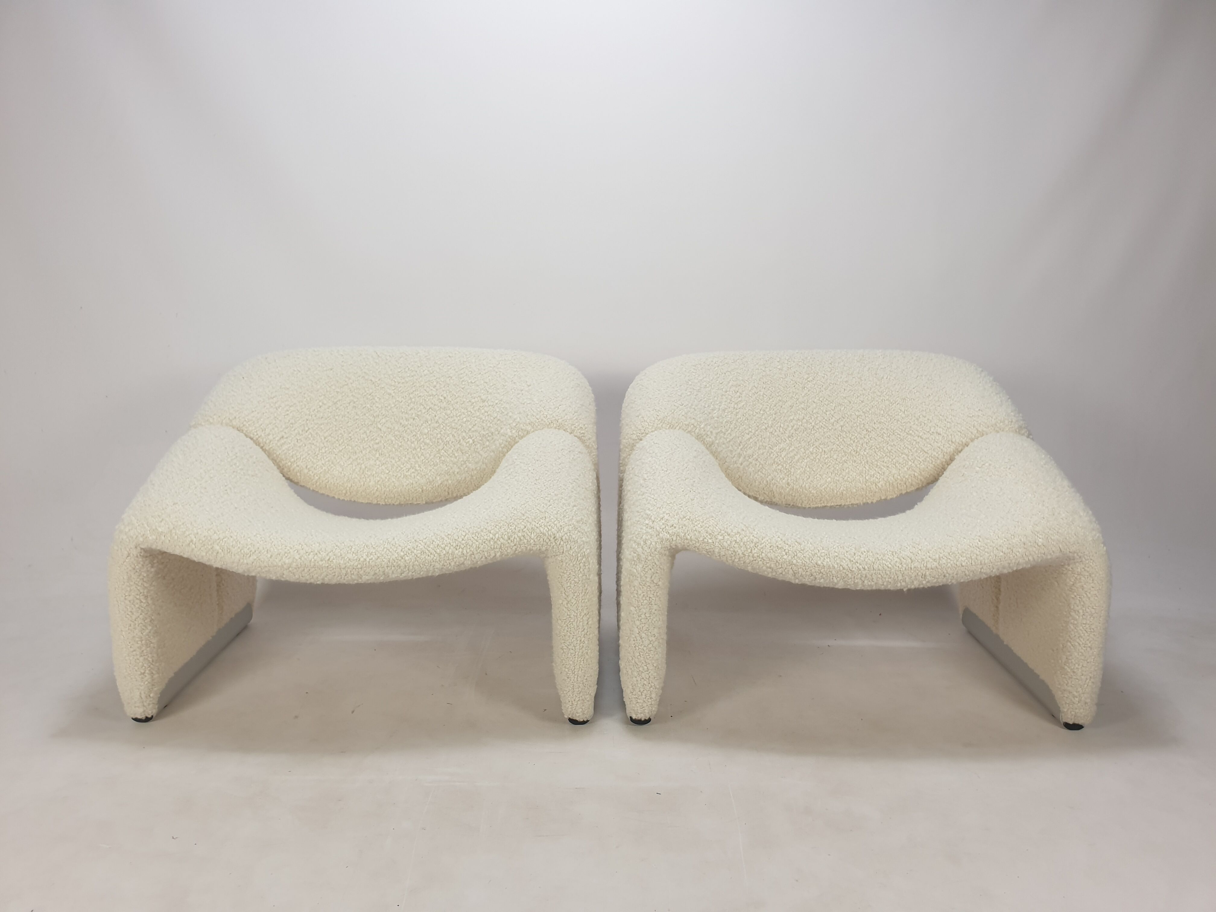 Set of 2 F598 Groovy amchairs by Pierre Paulin for Artifort, 1980s
