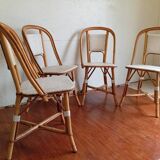 Set of 4 bistro chairs Maison Drucker from the 1990s.