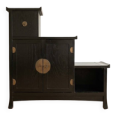 Asian black wood storage furniture