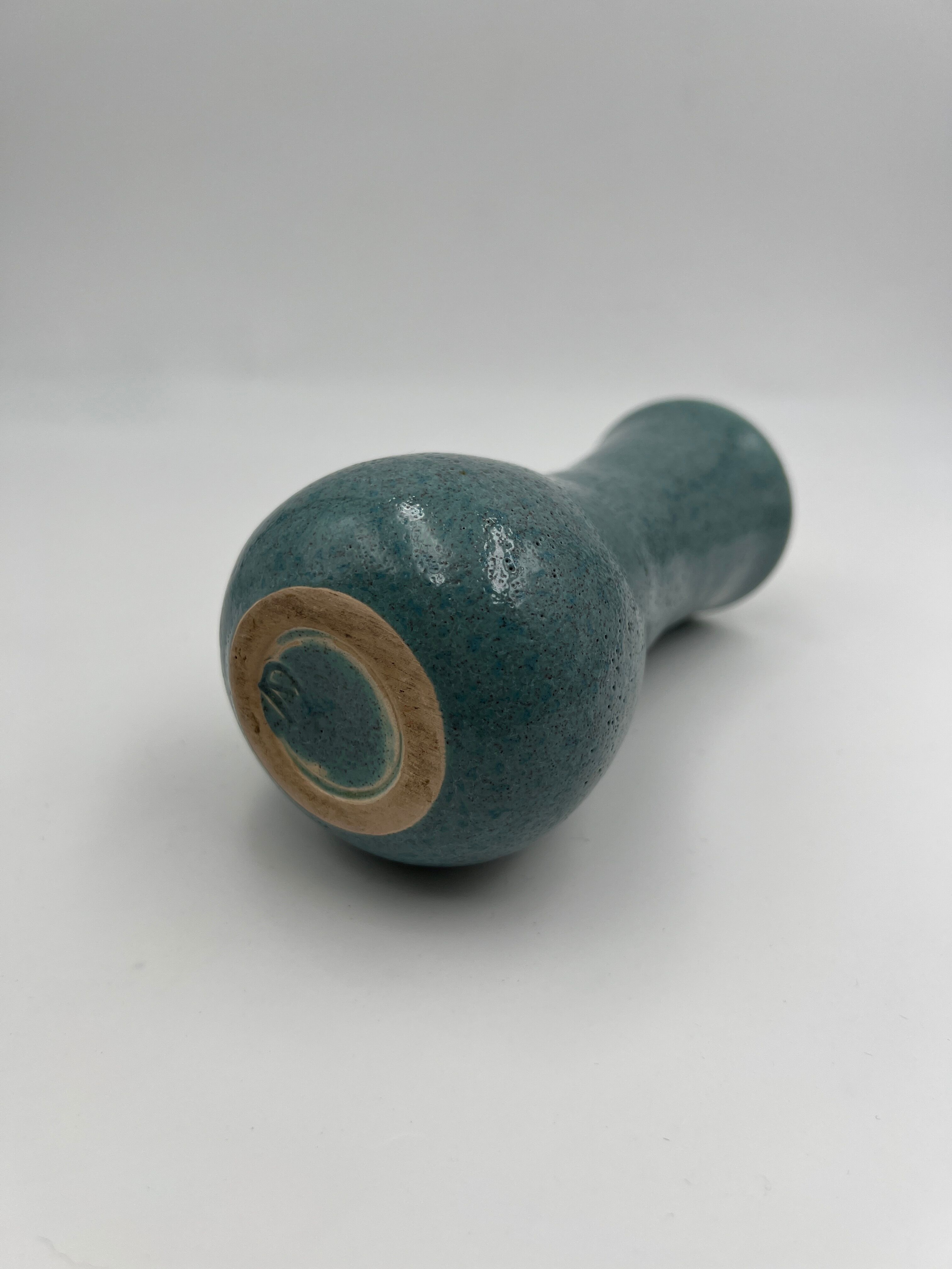 Blue ceramic vase