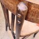 2 chaises bistrot avec galettes en velours