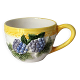 Decorative ceramic mug - Embossed fruit patterns