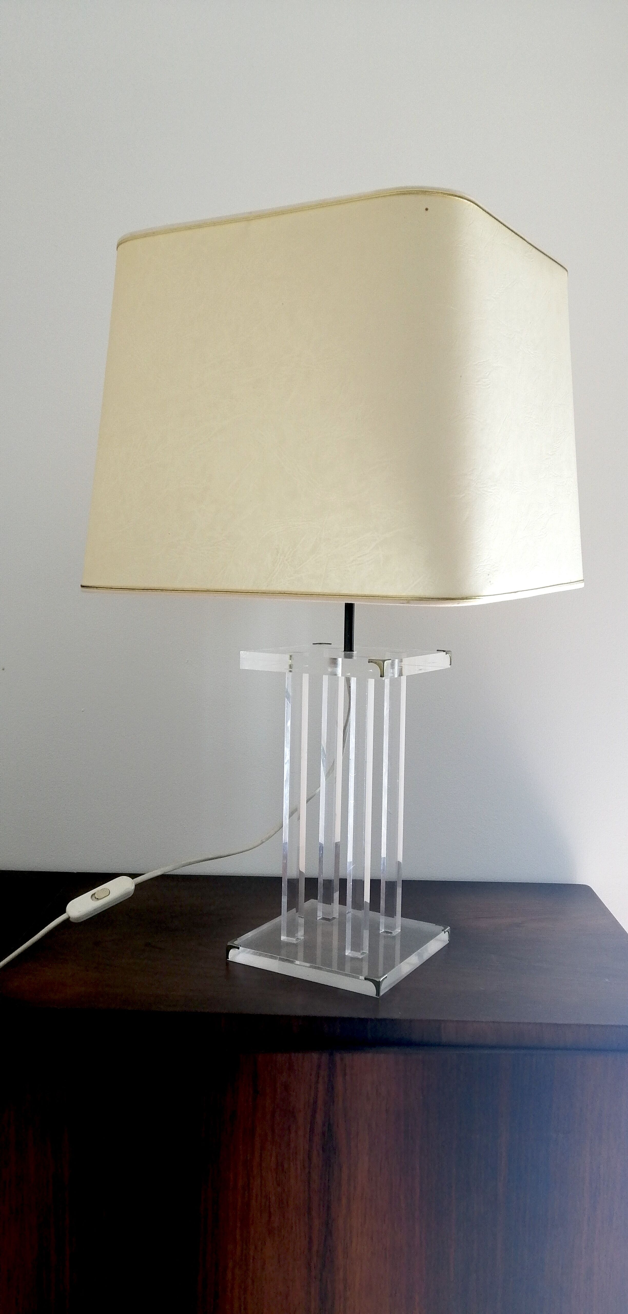 Plexiglas lamp David Lange 70/80'