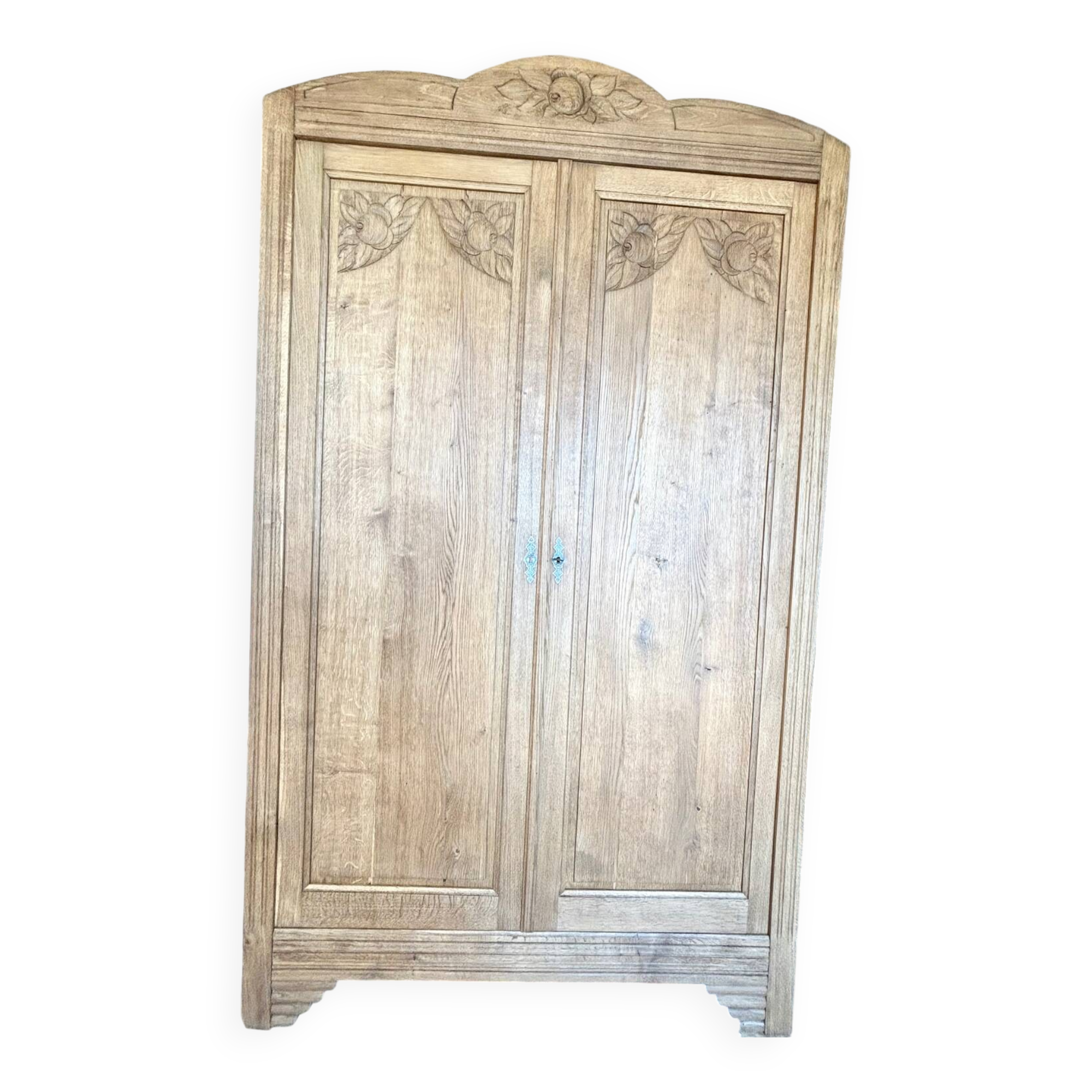 Armoire parisienne art déco bois naturel