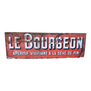 Plaque émaillée «  le bourgeon