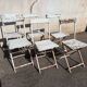 Set of 6 folding garden chairs