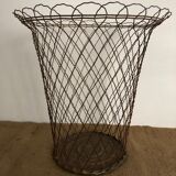 Paper basket, braided metal