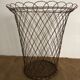 Paper basket, braided metal