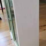 50s vintage medicine cabinet white celadon wood of poplar