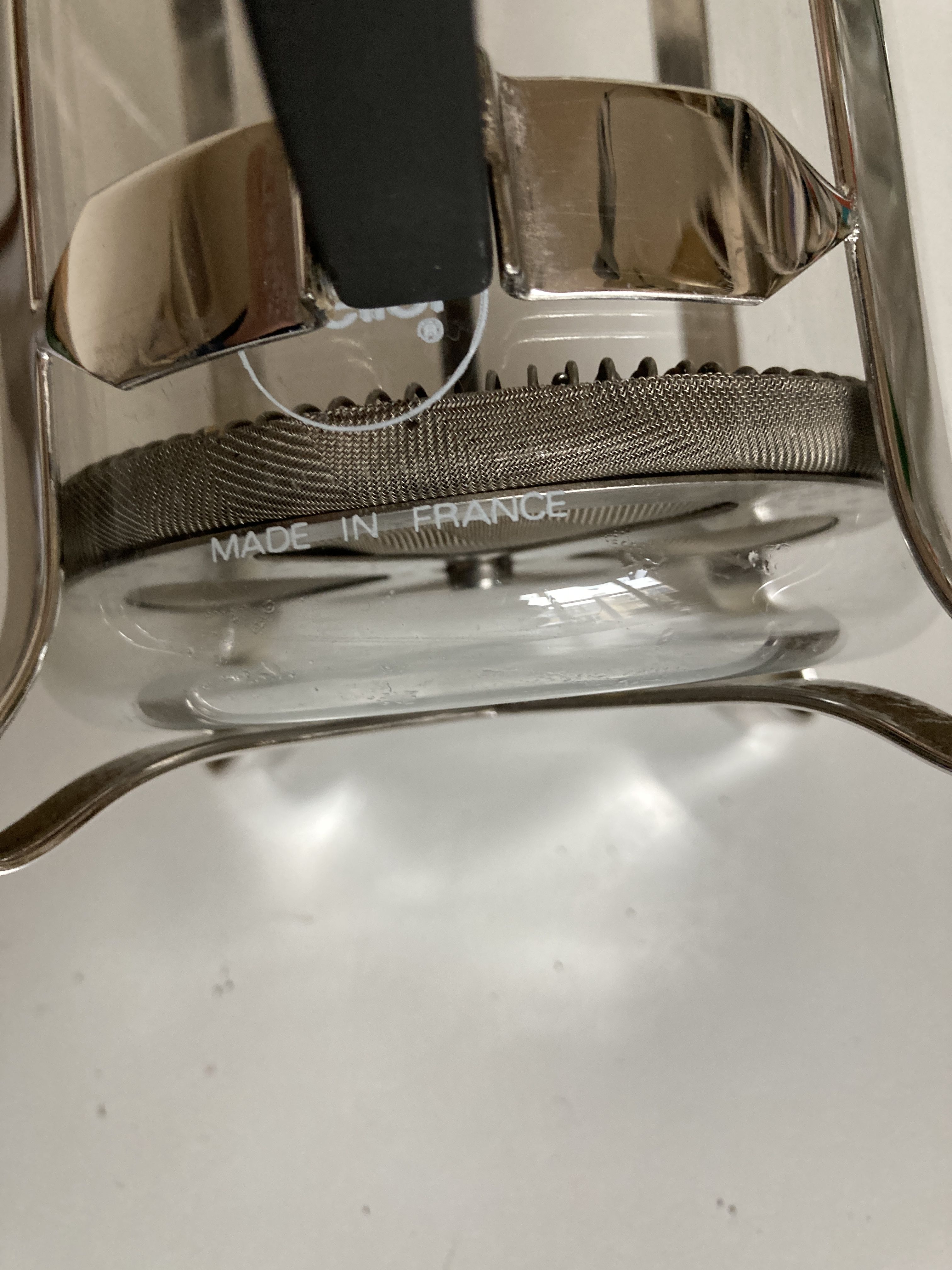 Melior 1970 French press XXL piston coffee maker silver metal