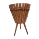Cache pot en rotin et bambou année 60