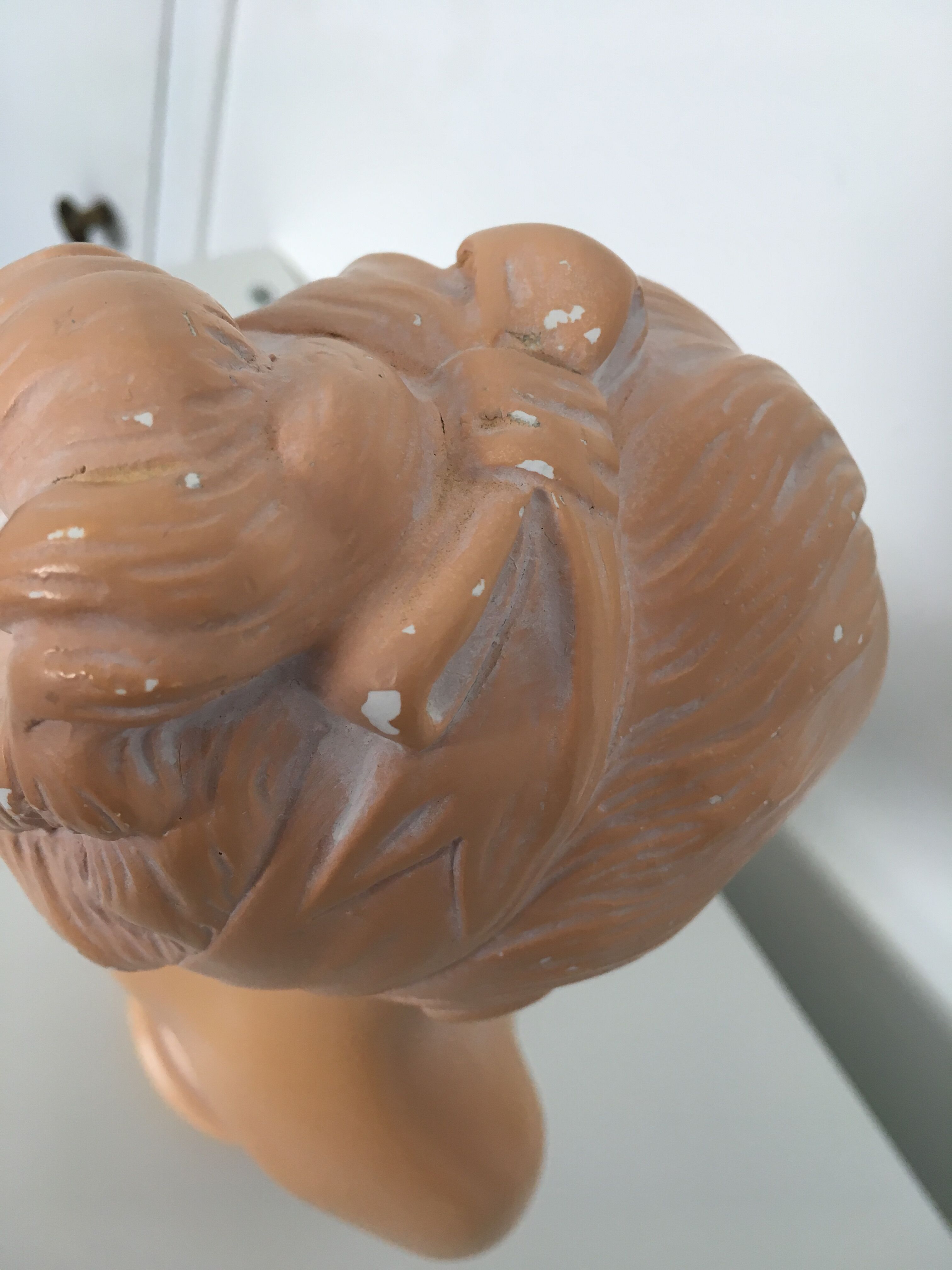Bust plaster Louise Brongniart after Houdon