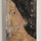 Huile sur toile portrait femme bijoux