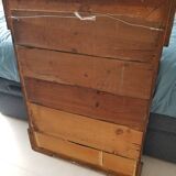 Old Bordeaux red mirror