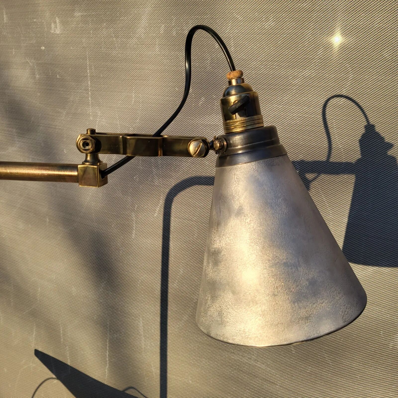 Mid-century architect's handcrafted lamp
