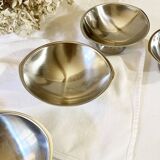 6 Guy Degrenne ice cream cups, 1970s-1980s