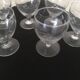 6 verres anciens motifs raisin u