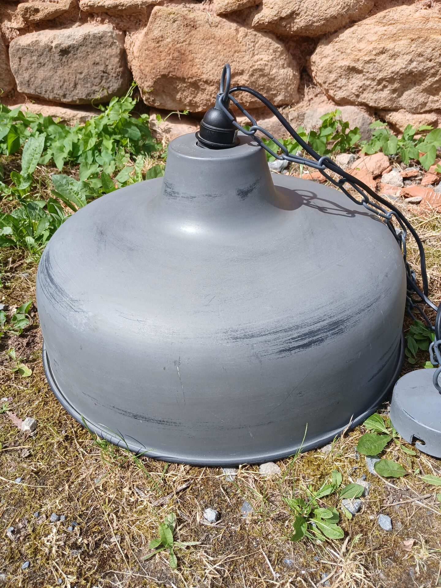 Large industrial/vintage pendant light