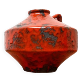 Vase Ufo en poterie Fat Lava brutaliste allemande du milieu du siècle, années 1960