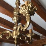 Brass chandelier 3 branches
