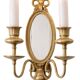 Pair of mirror wall lights in bronze - Maison Lucien Gau, Paris