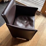 Chair 401 station wagon Mario Bellini by Cassina brown leather