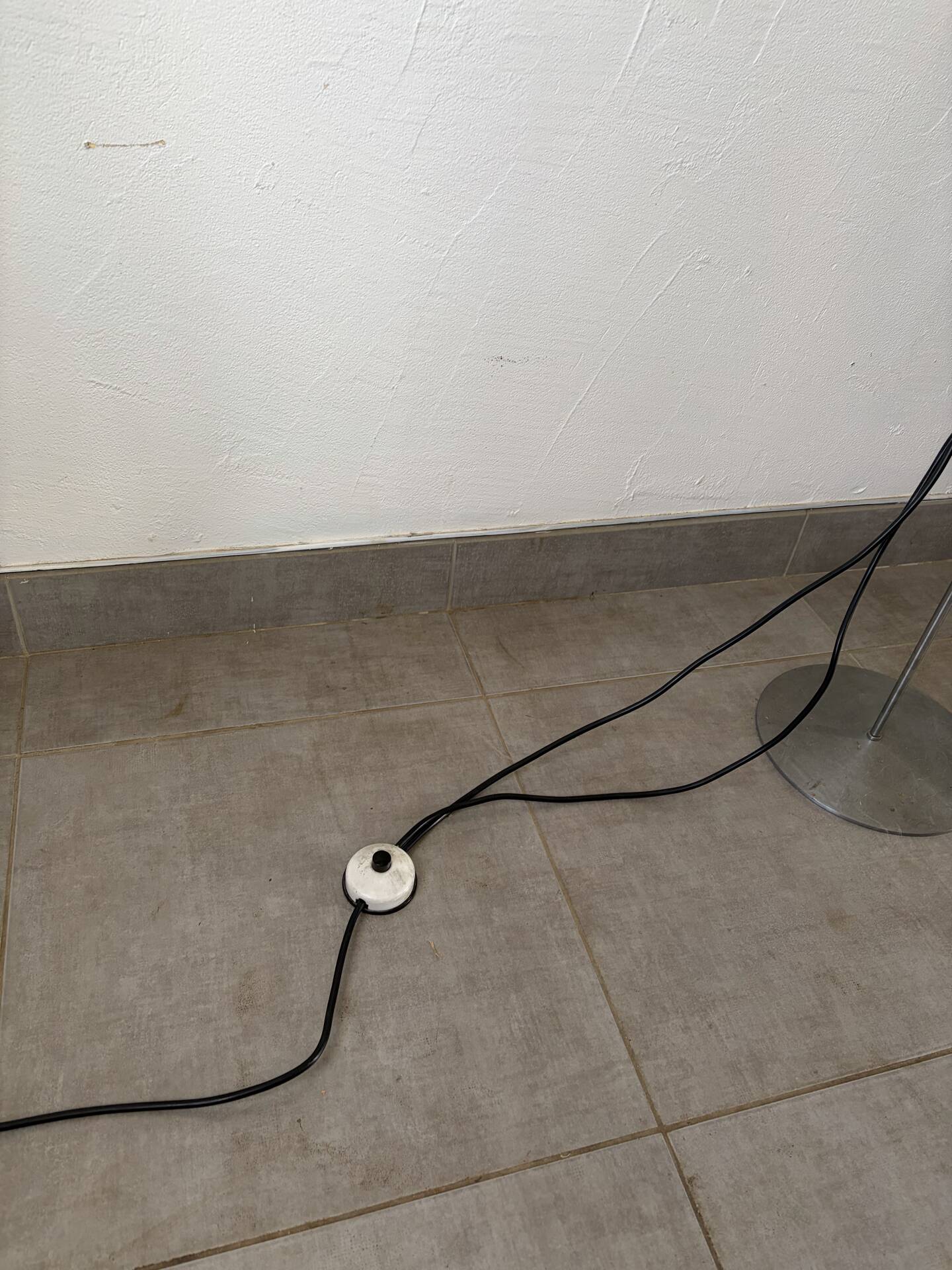 Vintage chrome floor lamp