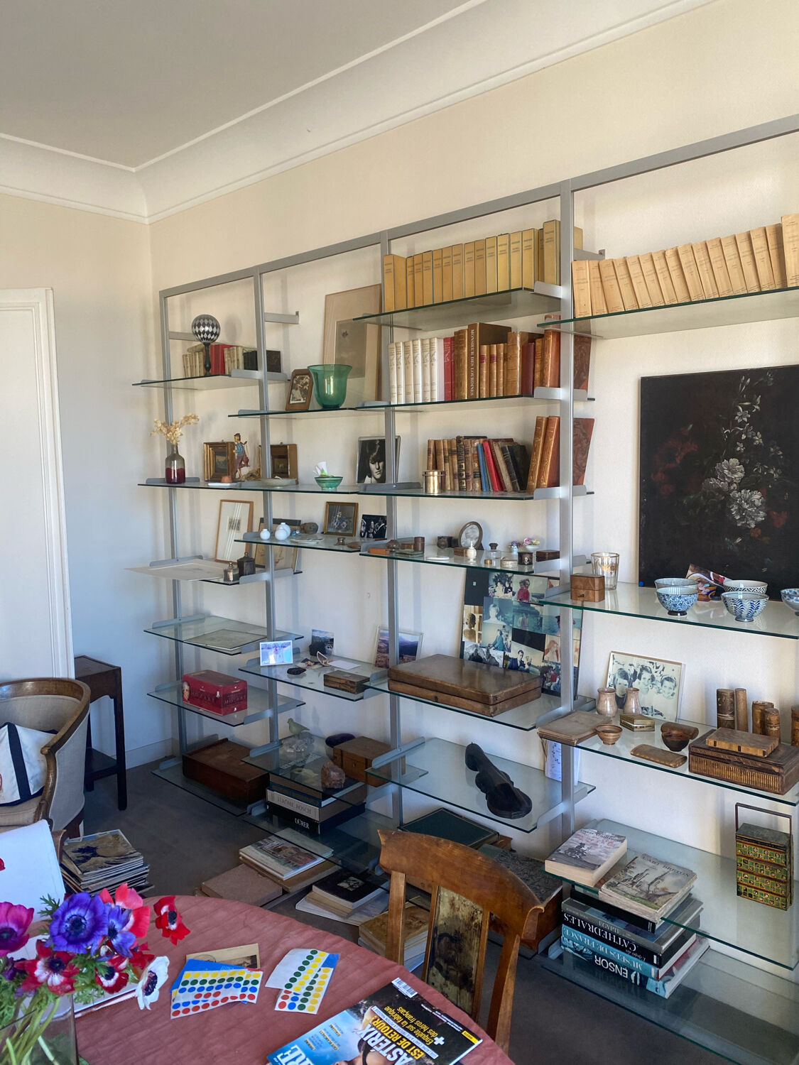 Wall-mounted bookcase circa 70