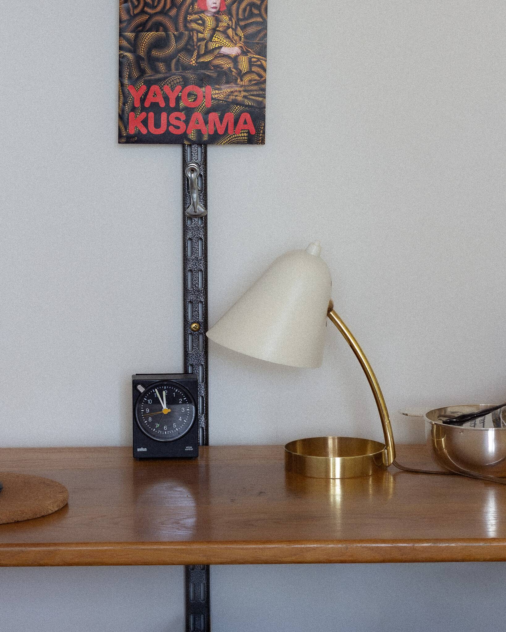 Small brass cocotte lamp – 1950s