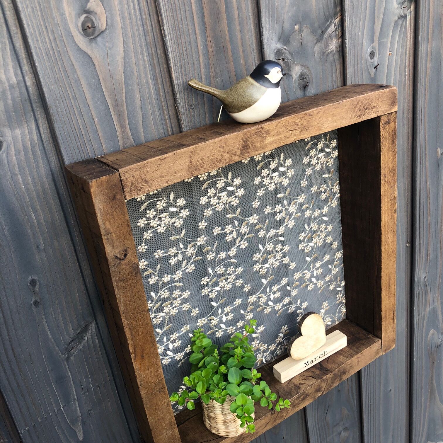 Ancient wooden sieve "lace"