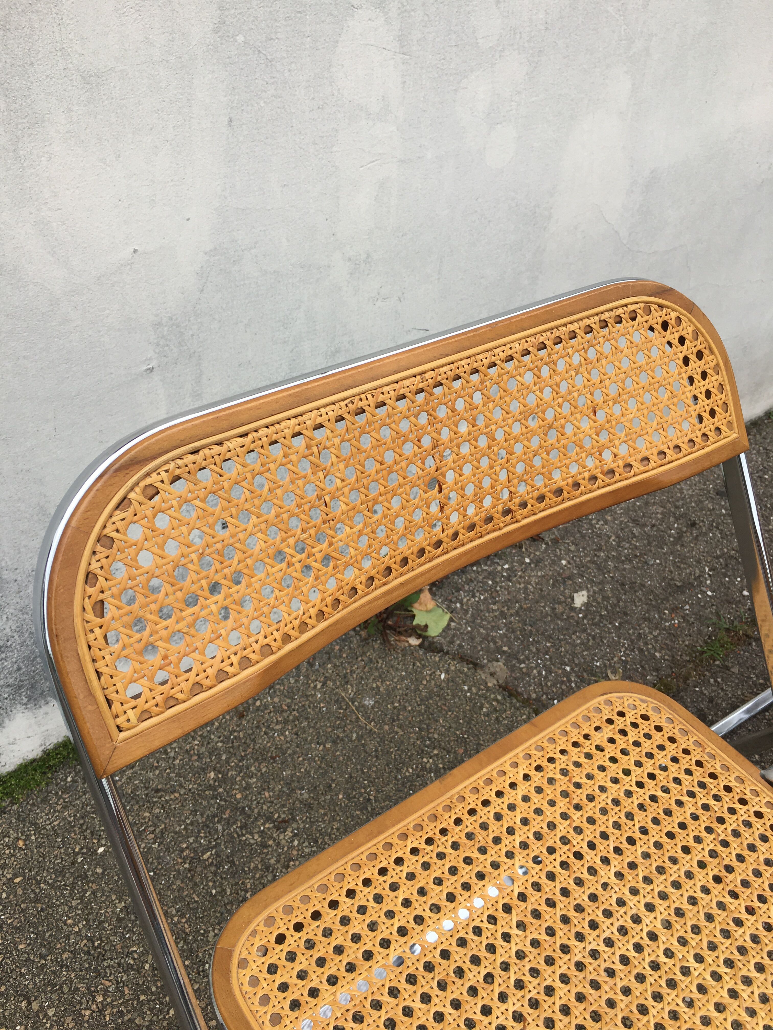 6 plia chairs by Giancarlo Piretti, Castelli circa 1967