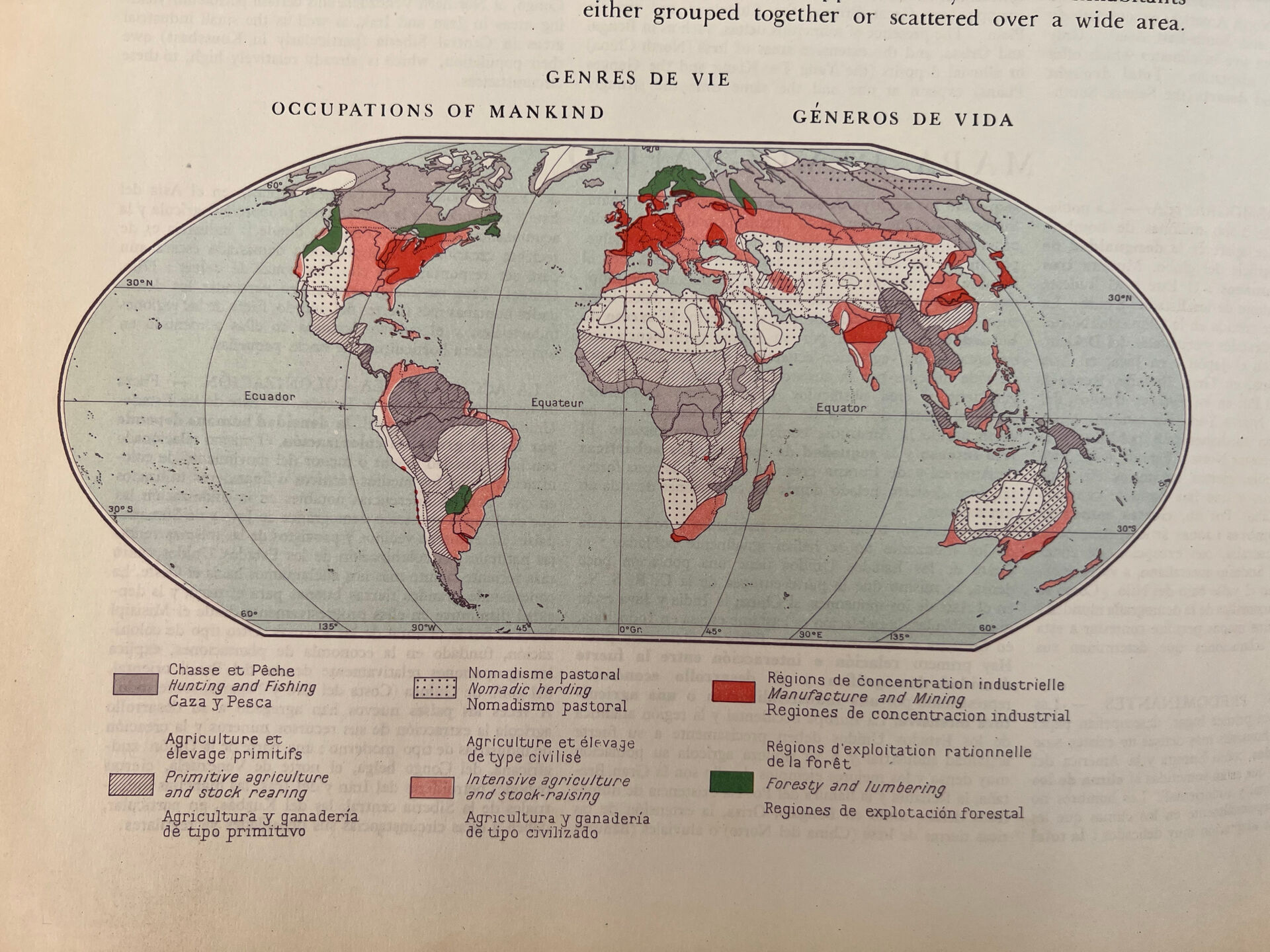 Demographic map — World | Original map sheet