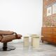 60s teak and brass chest of drawers