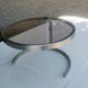 Vintage living room table “metal and glass top”