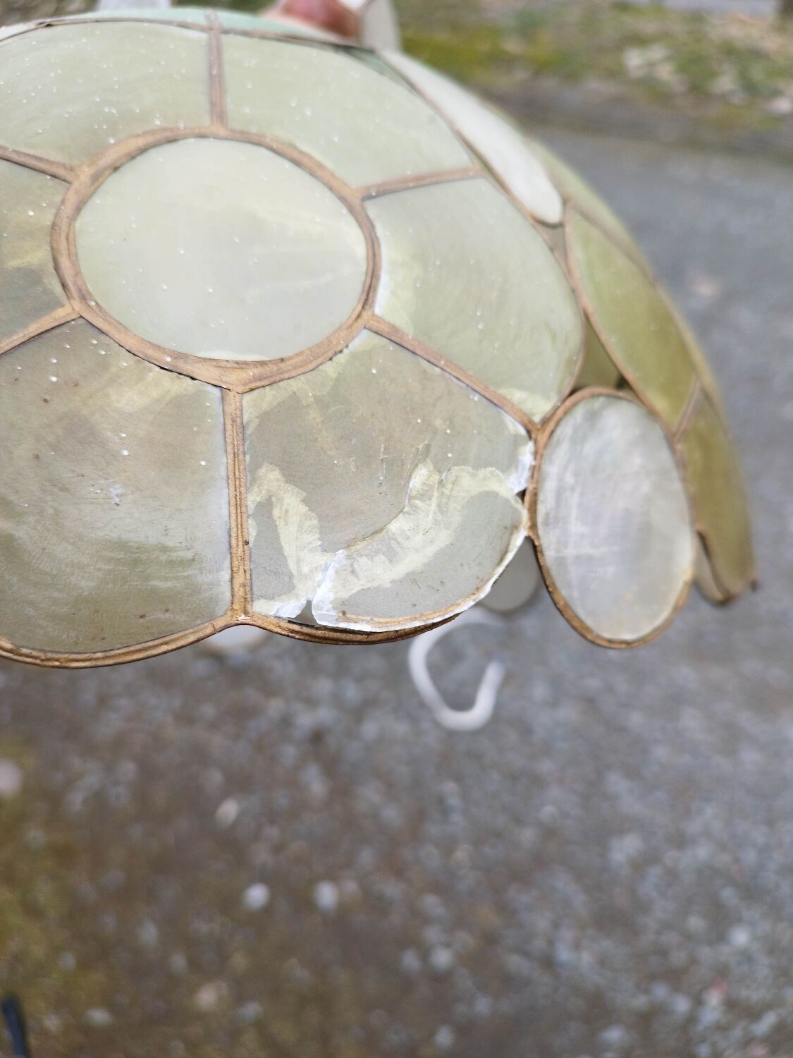 Suspension flower mother-of-pearl large model