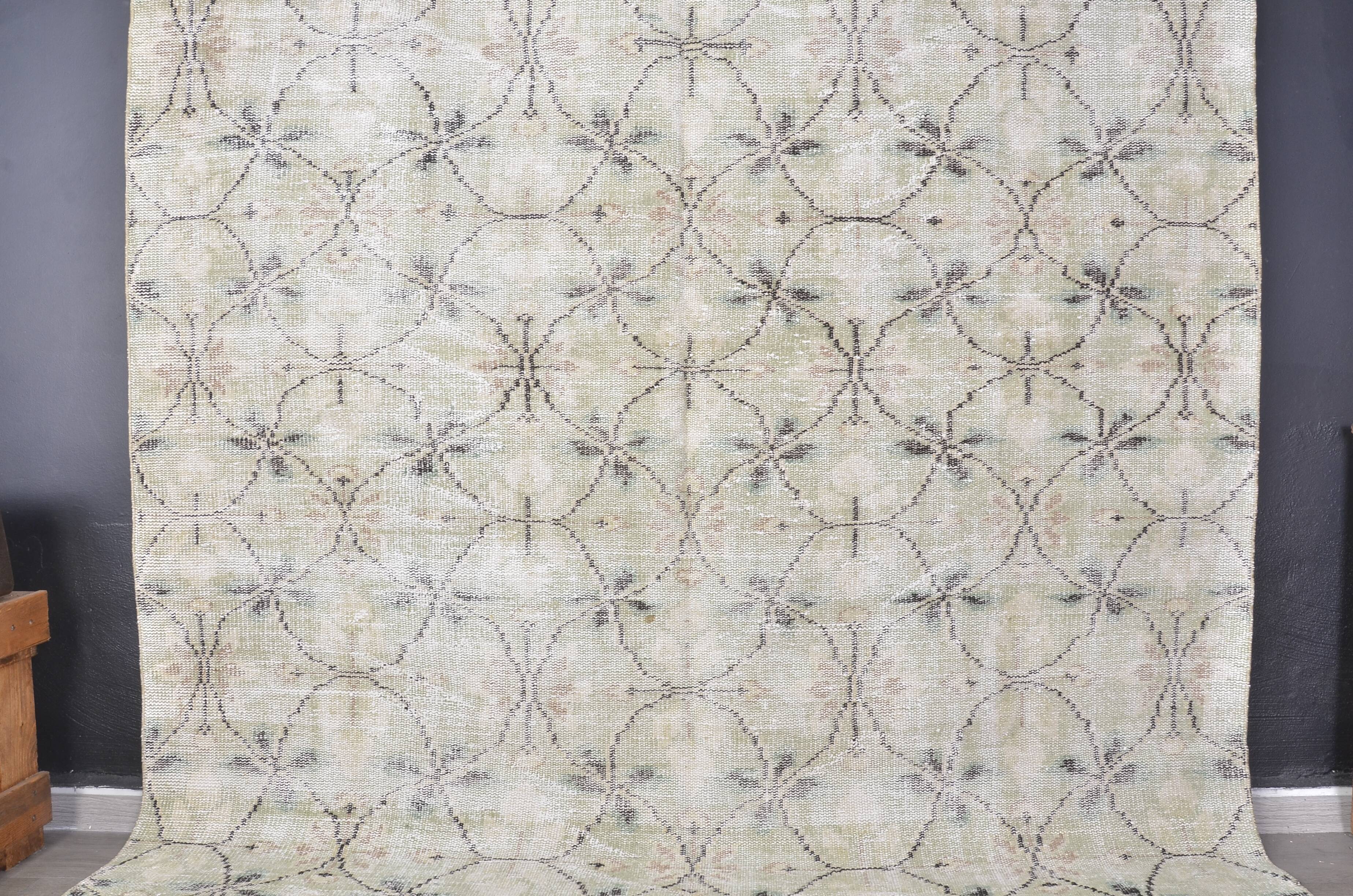 Tapis décoratif en laine anatolienne Oushak, référence 1326