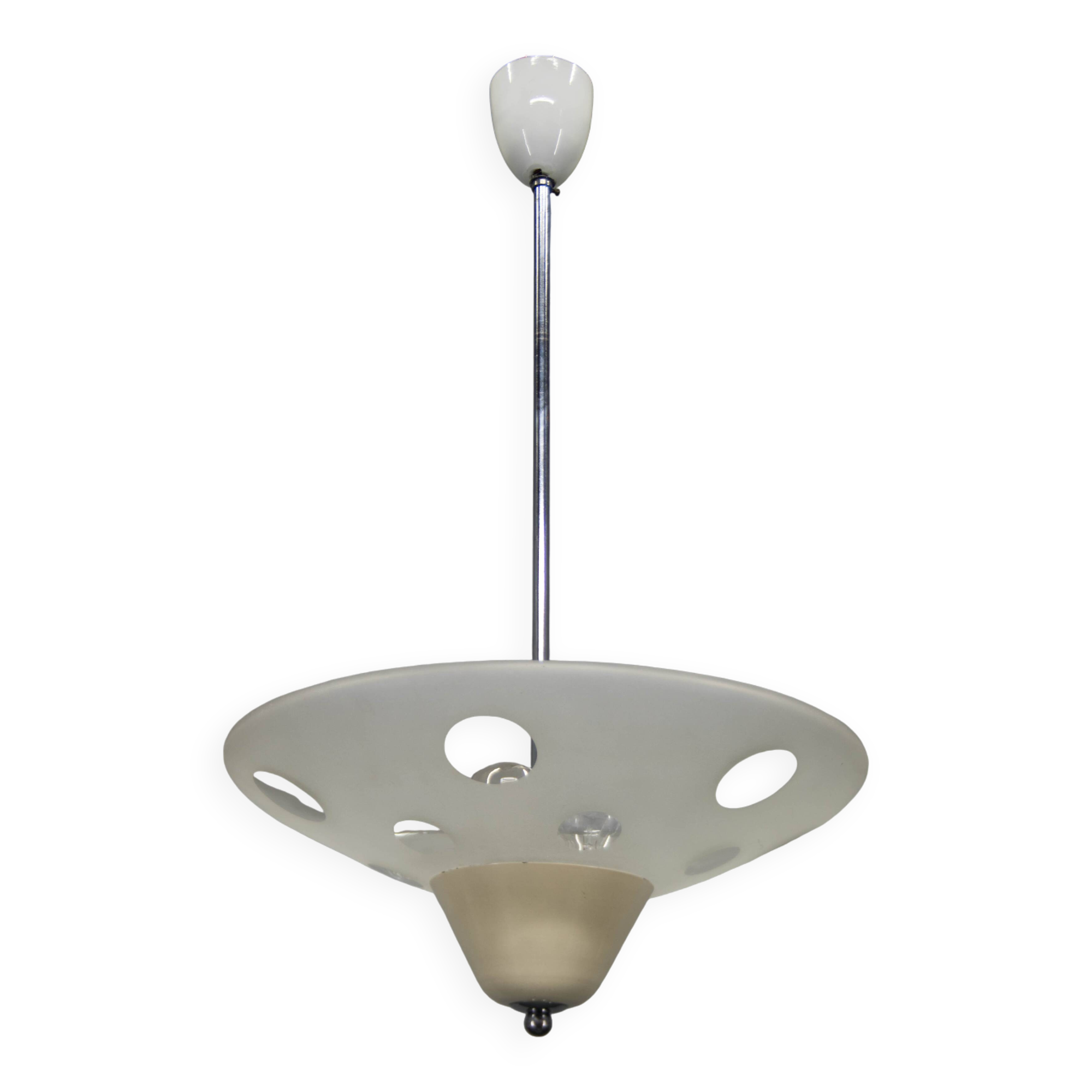 Bauhaus Chandelier by Napako, 1940s