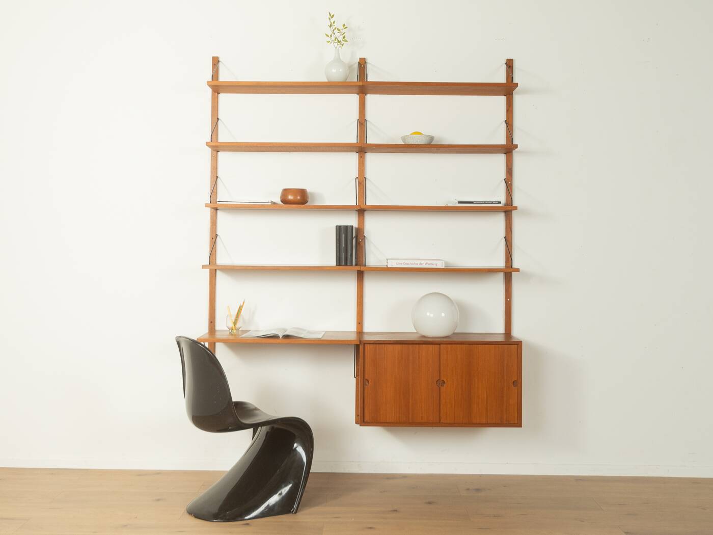 Cado | poul cadovius classic shelving system, 1950s, teak veneer