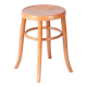 Mid-Century Stool in Sold Beech and Plywood, Czech, 1950s