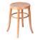Mid-Century Stool in Sold Beech and Plywood, Czech, 1950s