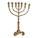 Antique gilded wooden candelabrum with 7 arms, 19th-20th century.