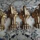 Set of 4 solid bronze furniture legs – new