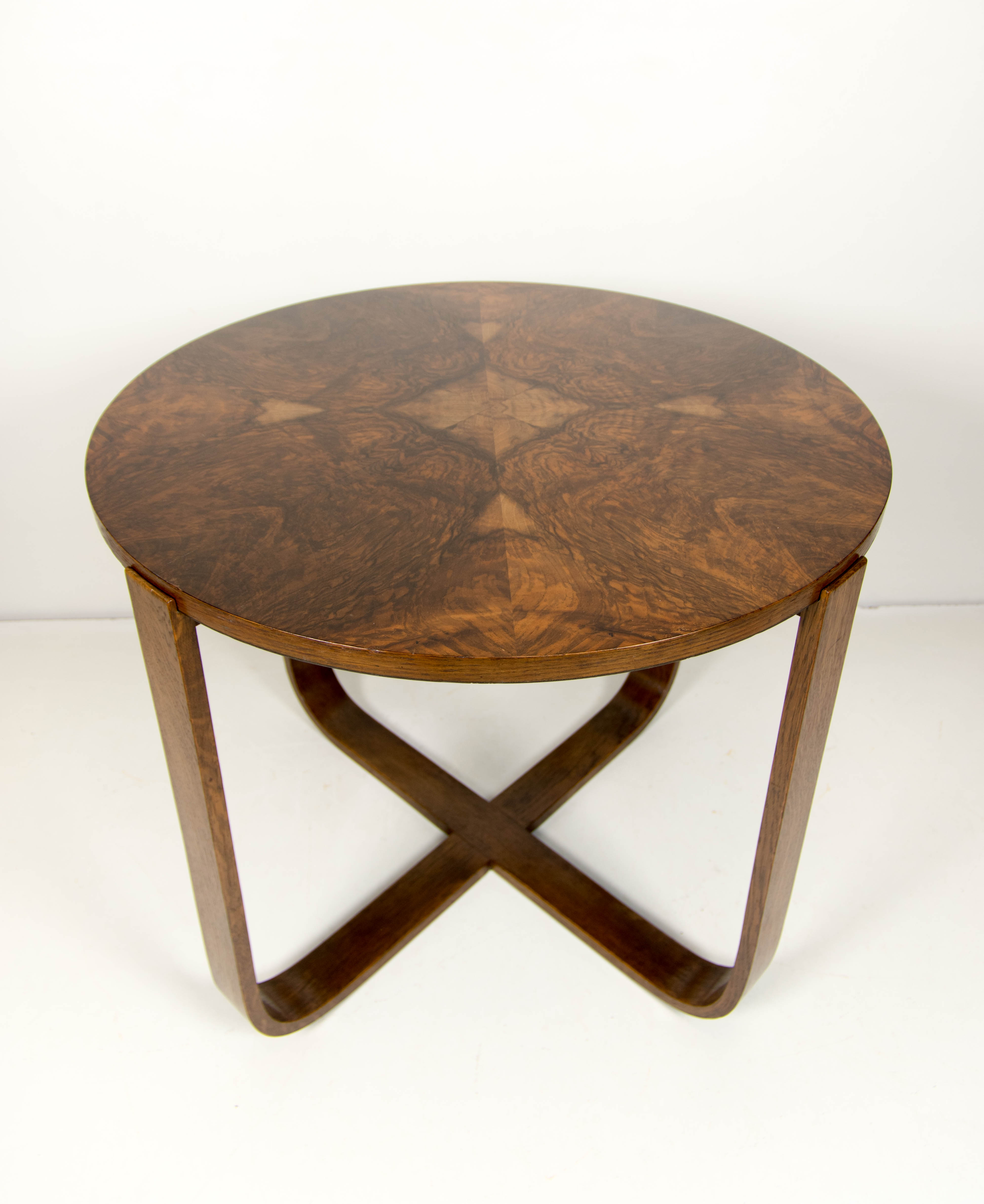 Art Deco Coffee Table H 168 by Halabala for UP Zavody, 1930s