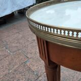 Gueridon side table old marble top vintage xxeme